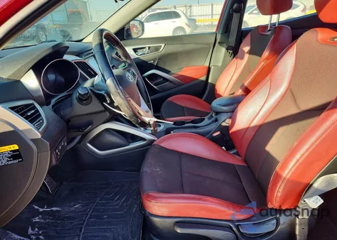 2014 Hyundai Veloster z USA, uszkodzony, nr VIN KMHTC6AD5EU188017